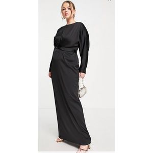 Black maxi length dress